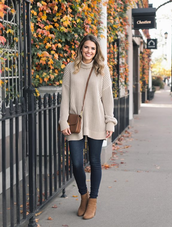 sweater and ankle boots