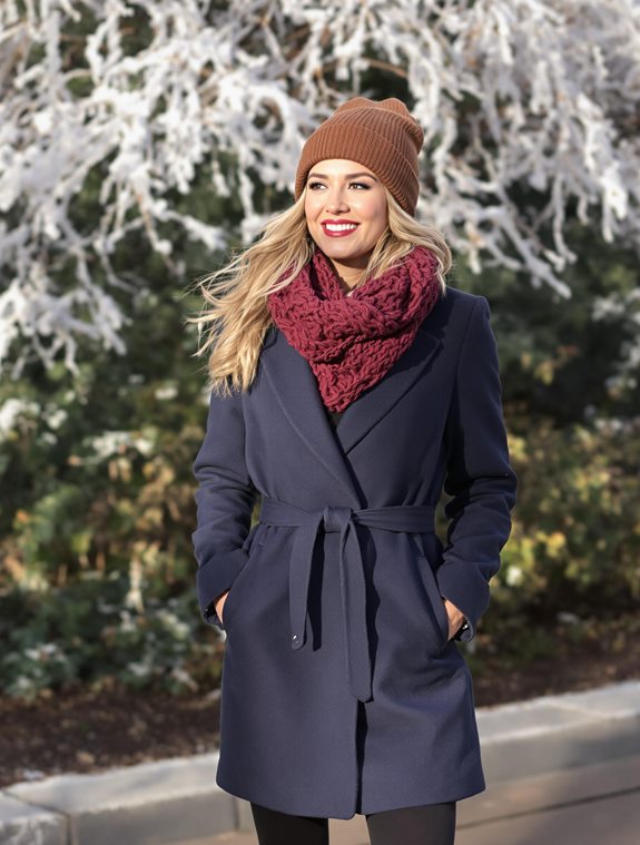 textured knit scarf accessory