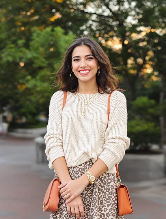 textured layered fashion accessories