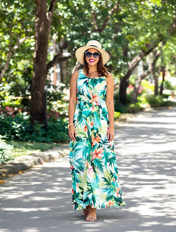 tropical style sunhat fashion