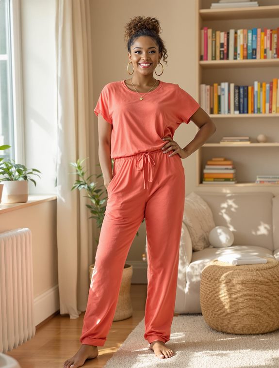 vibrant casual lounge outfit