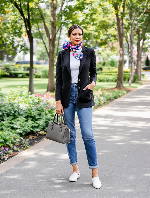 vibrant decorative scarf accessory