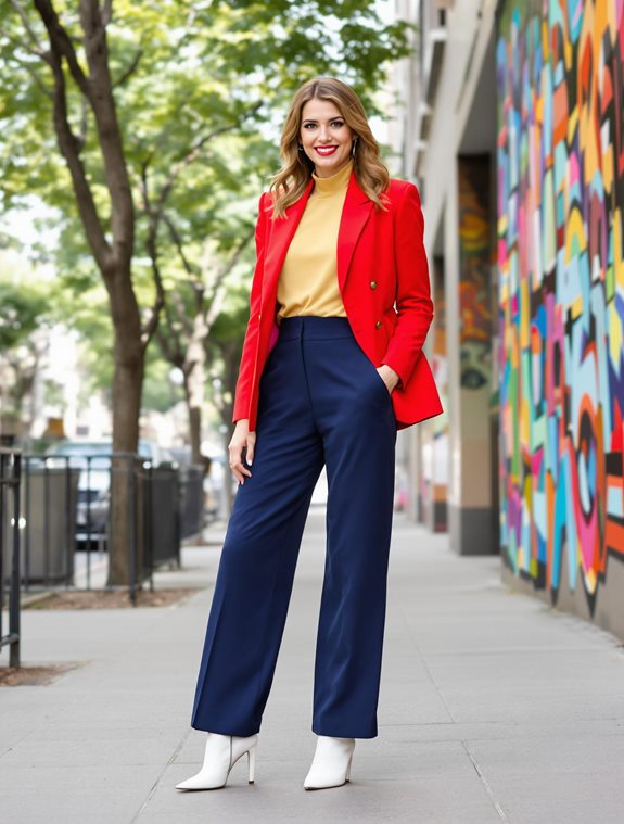 vibrant fashion statement outfit