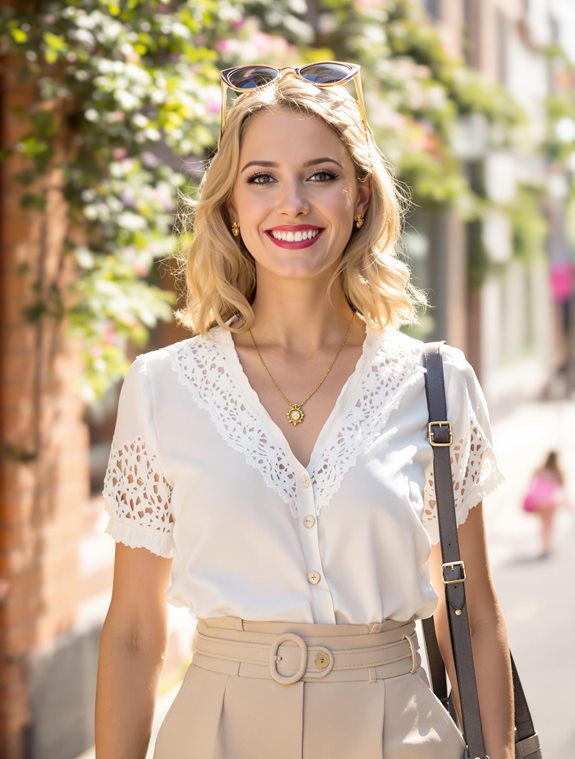 vintage lace blouse design