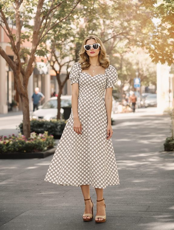 vintage polka dot sundress