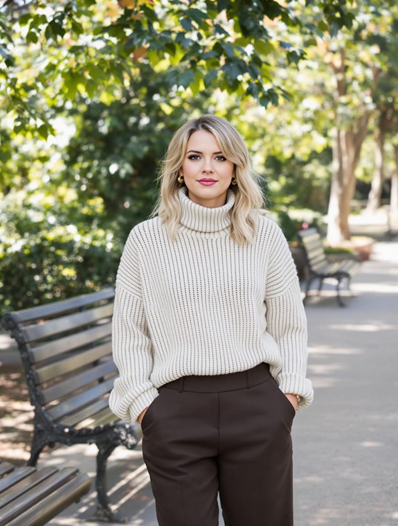warm and stylish outfit