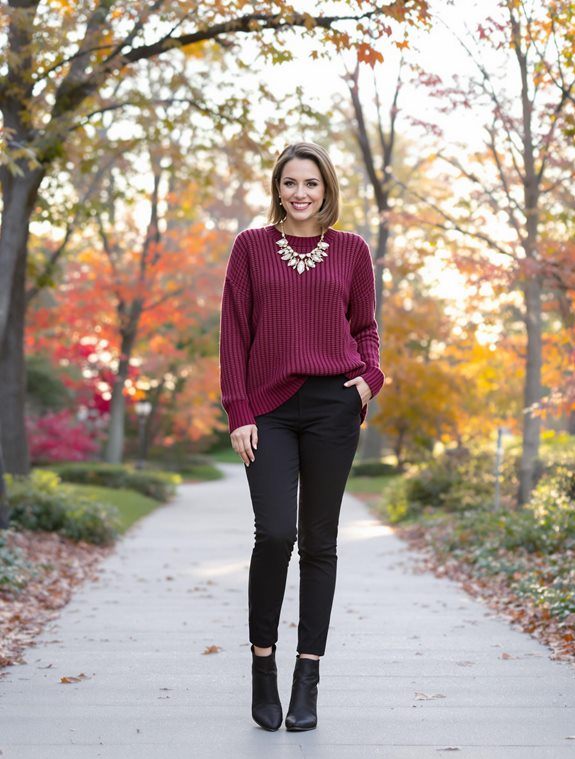 warm and stylish outfit