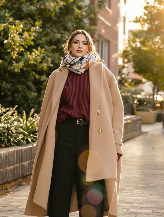 warm stylish winter outfit