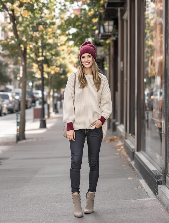 warm winter knit hat